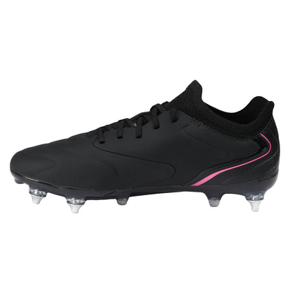 Black-White-Pink Glow - Back - Umbro Mens Tocco V Pro Soft Ground Football Boots