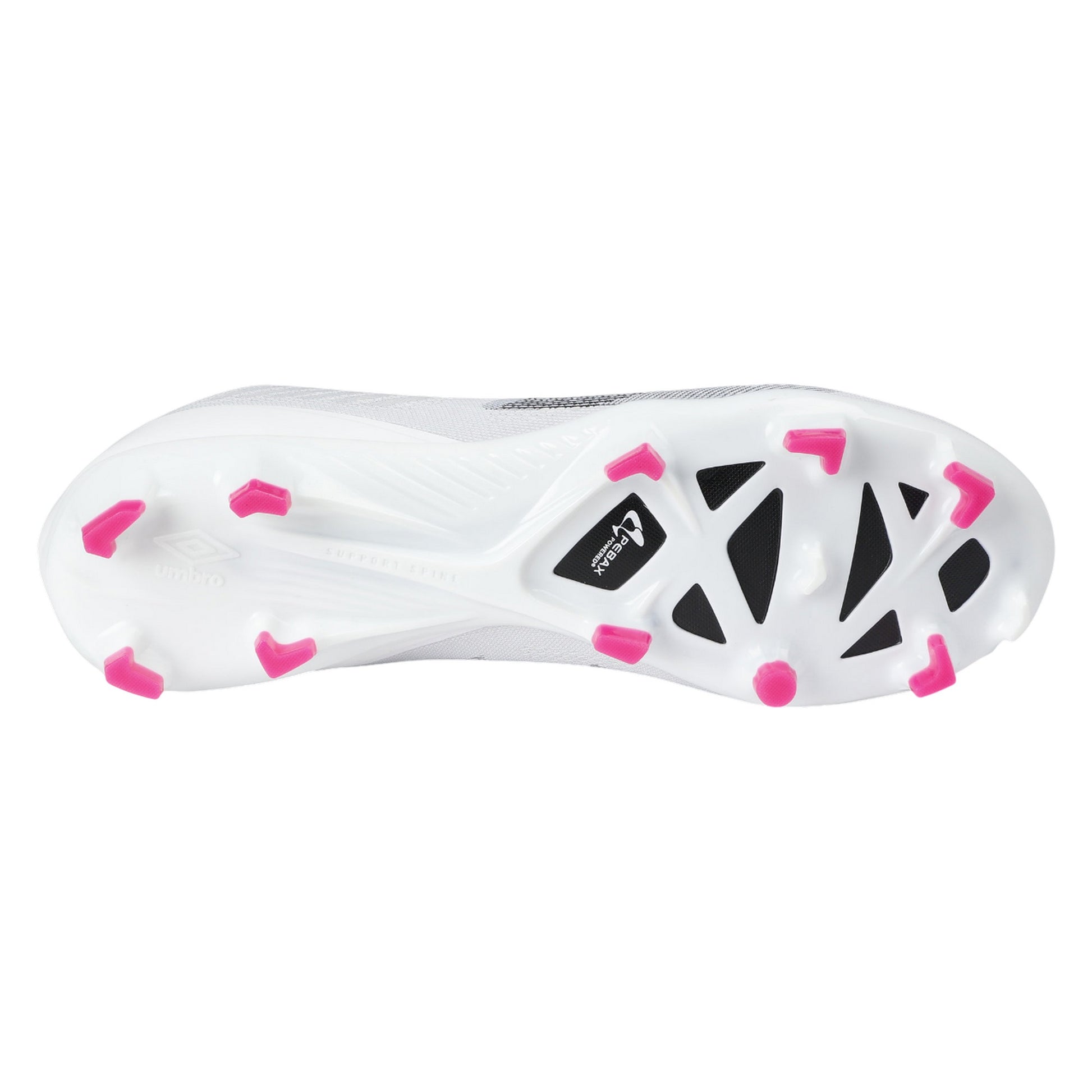 White-Black-Pink Glow - Lifestyle - Umbro Mens Velocita Decima Pro Firm Ground Football Boots