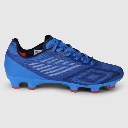 Dazzling Blue-Baritone Blue-Goji Berry - Front - Umbro Mens Velocita Decima Pro Firm Ground Football Boots