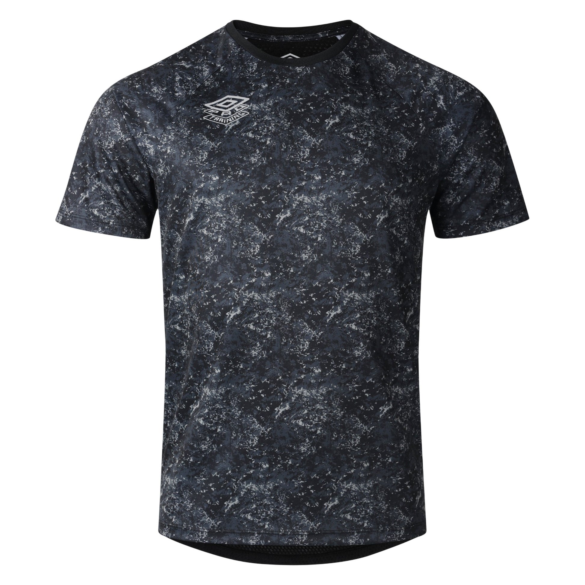 Black Camo - Front - Umbro Mens Pro Training Graphic Jersey