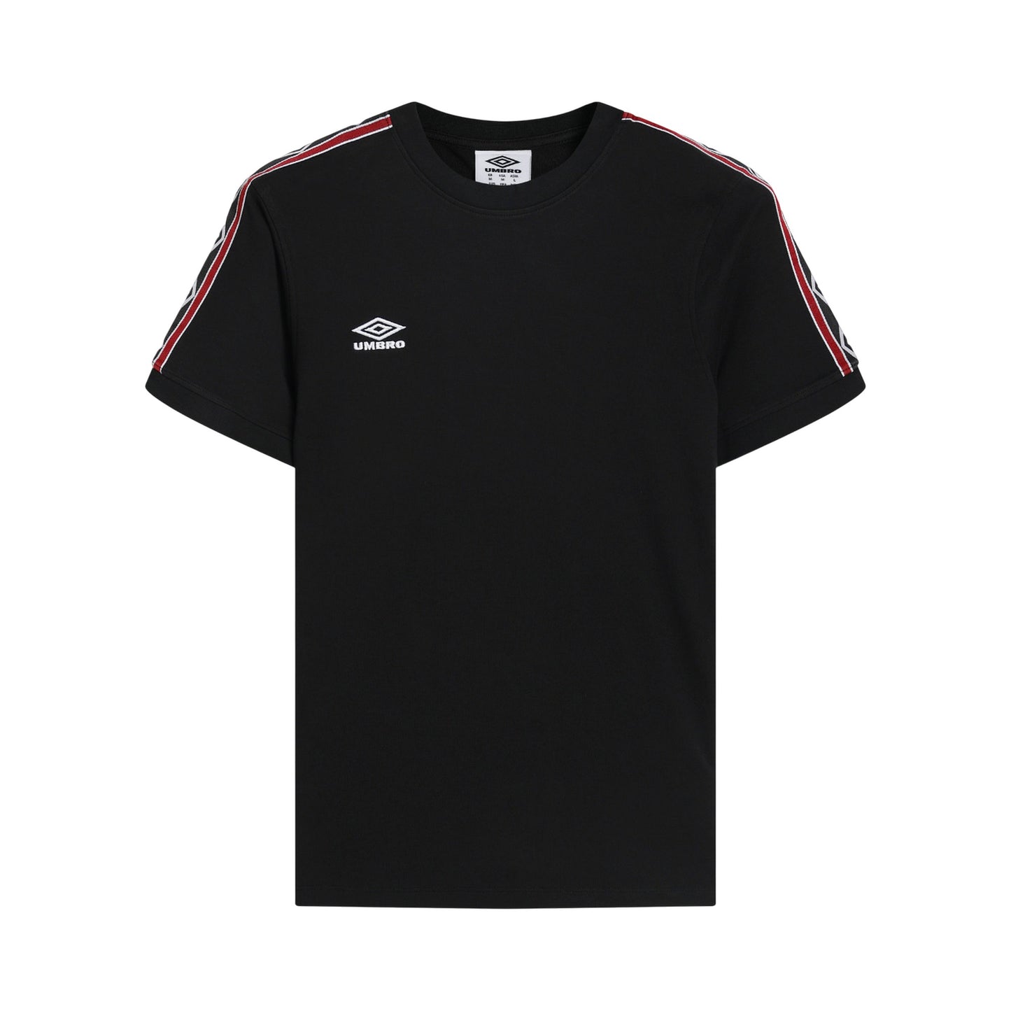 Black - Front - Umbro Mens Taped T-Shirt