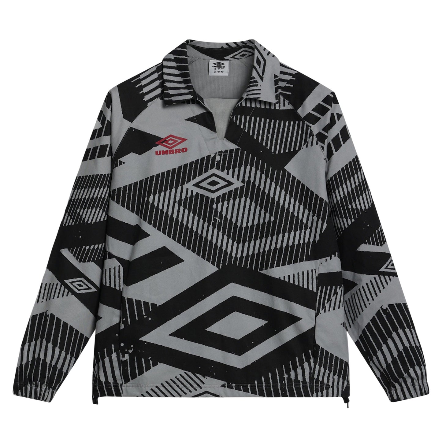 Ultimate Grey - Front - Umbro Mens Printed Drill Top