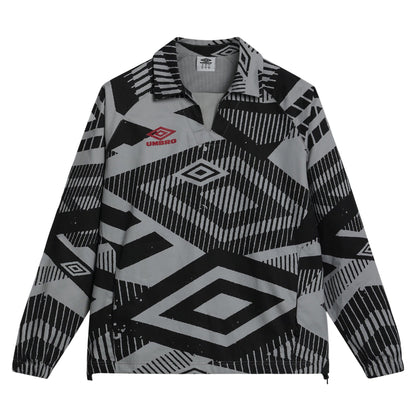 Ultimate Grey - Front - Umbro Mens Printed Drill Top
