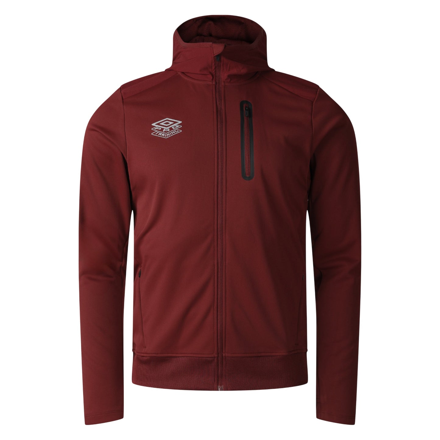 Cabernet - Front - Umbro Mens Pro Training Full Zip Hoodie