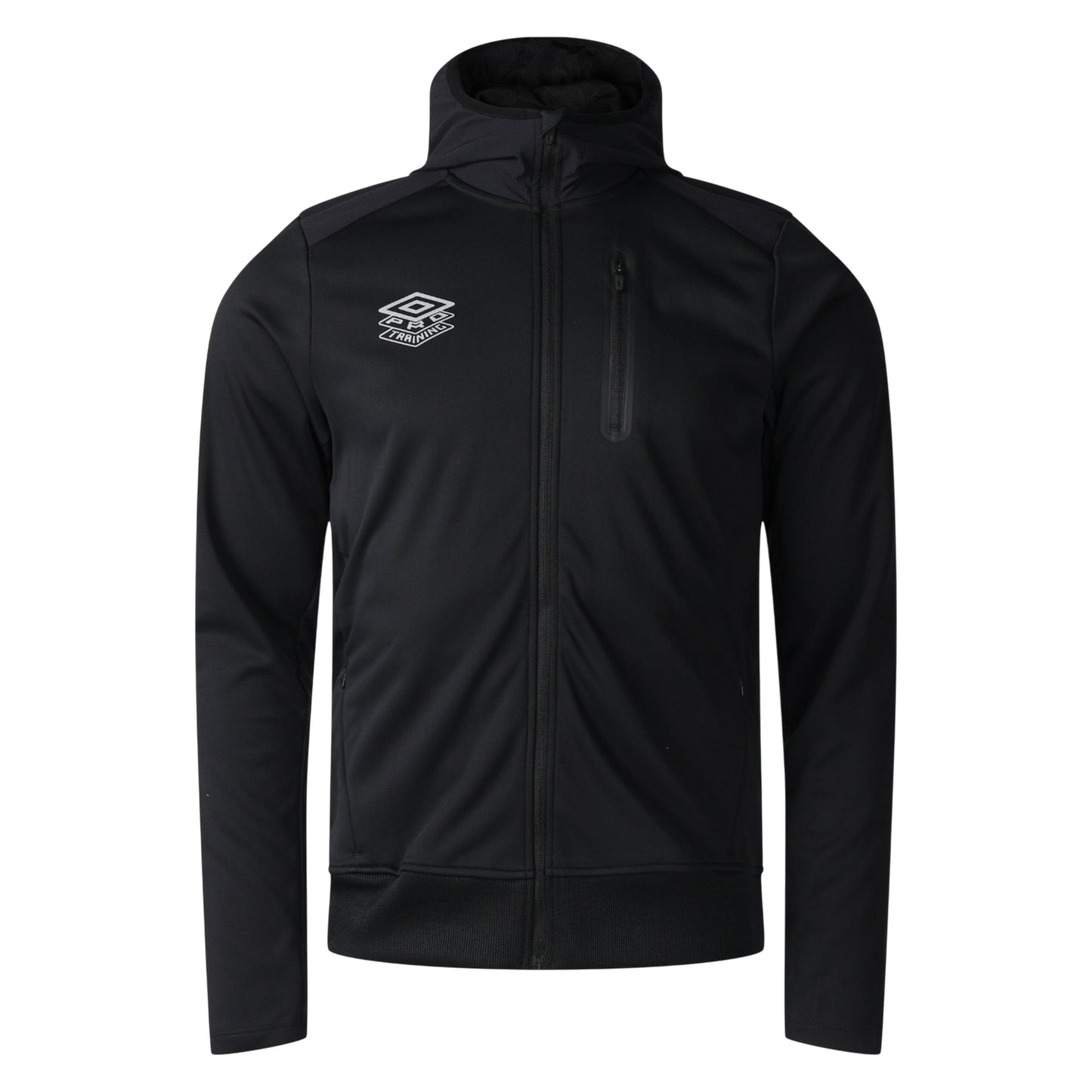 Black - Front - Umbro Mens Pro Training Full Zip Hoodie