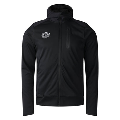 Black - Front - Umbro Mens Pro Training Full Zip Hoodie