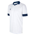 White-Navy - Front - Umbro Childrens-Kids Tempest Short-Sleeved Jersey