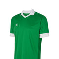 Emerald-White - Side - Umbro Childrens-Kids Tempest Short-Sleeved Jersey