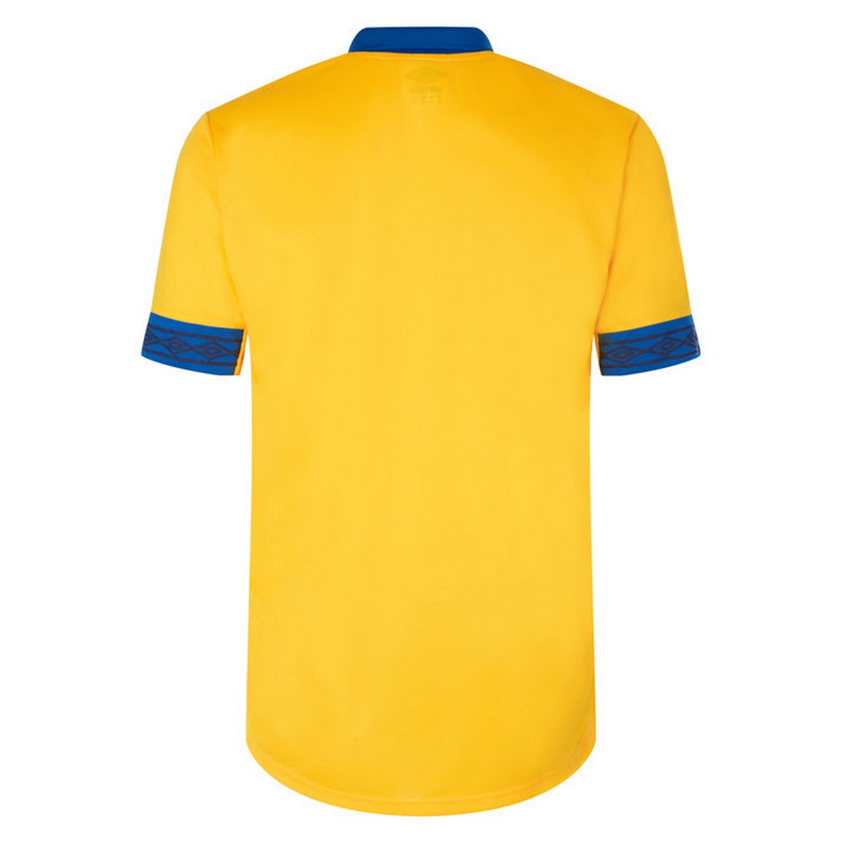 Yellow-Royal Blue - Back - Umbro Childrens-Kids Tempest Short-Sleeved Jersey