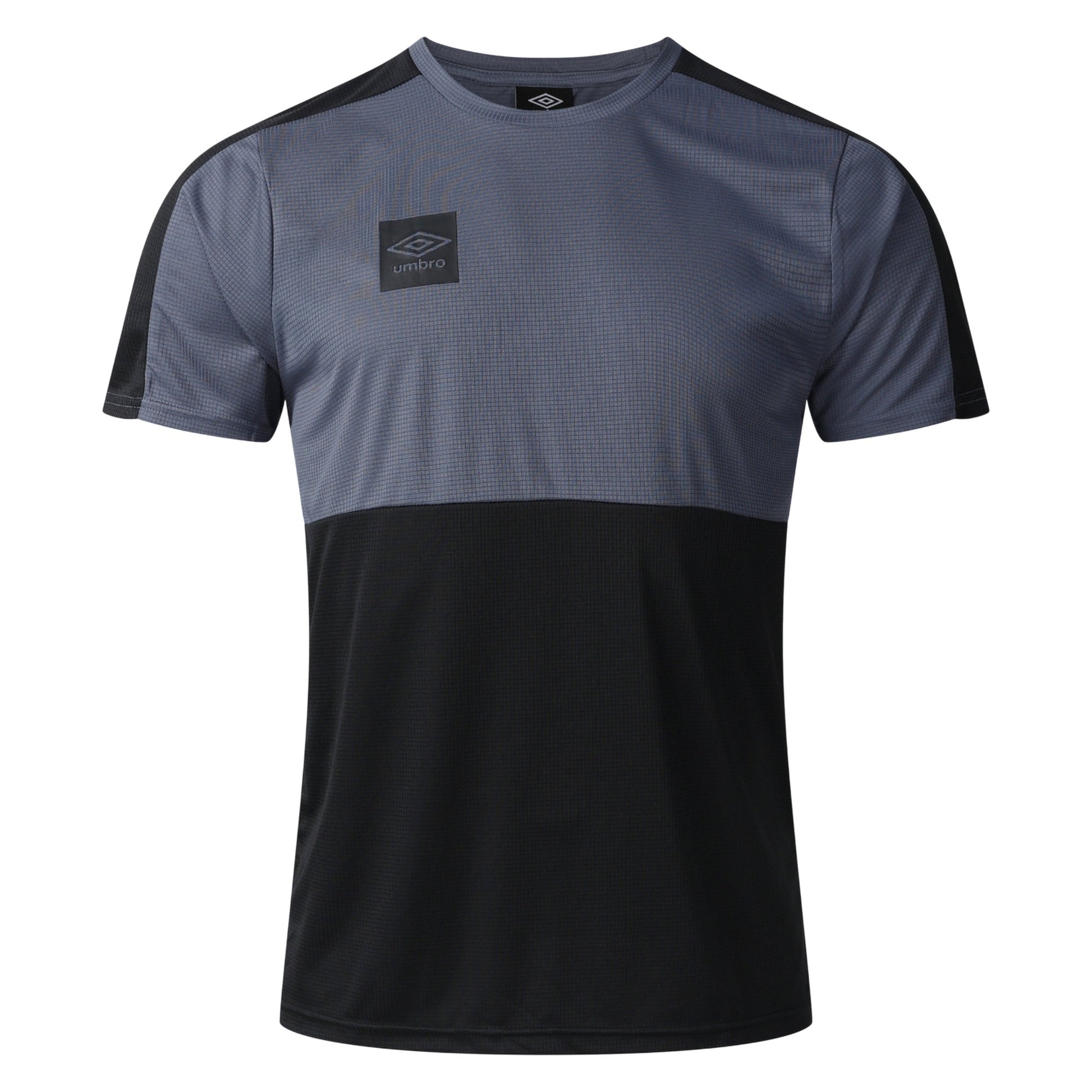 Black-Grisaille - Front - Umbro Mens Polyester Sports T-Shirt