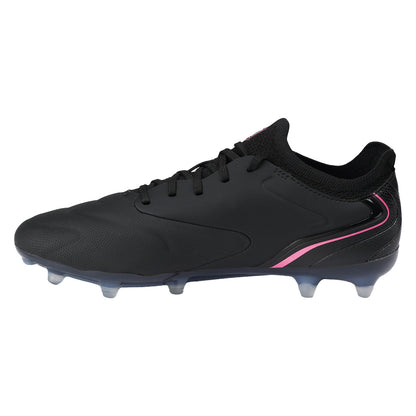 Black-White-Pink Glow - Back - Umbro Mens Tocco V Pro Leather Firm Ground Football Boots