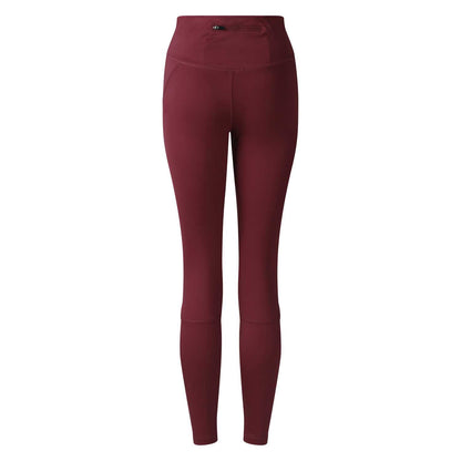 Plum - Back - Umbro Womens-Ladies Pro Training 7-8 Leggings