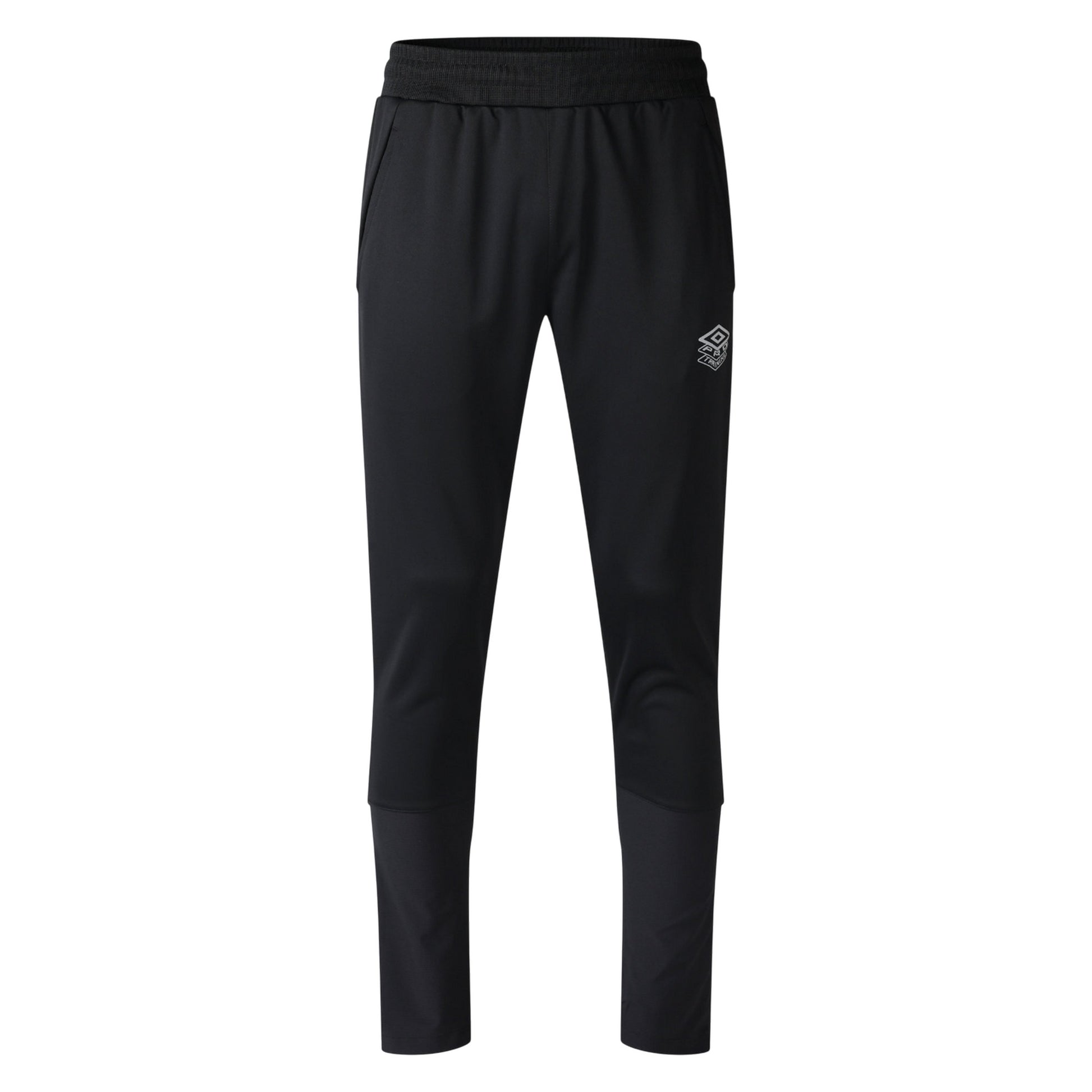 Black - Front - Umbro Mens Pro Training Polyester Tracksuit Bottoms
