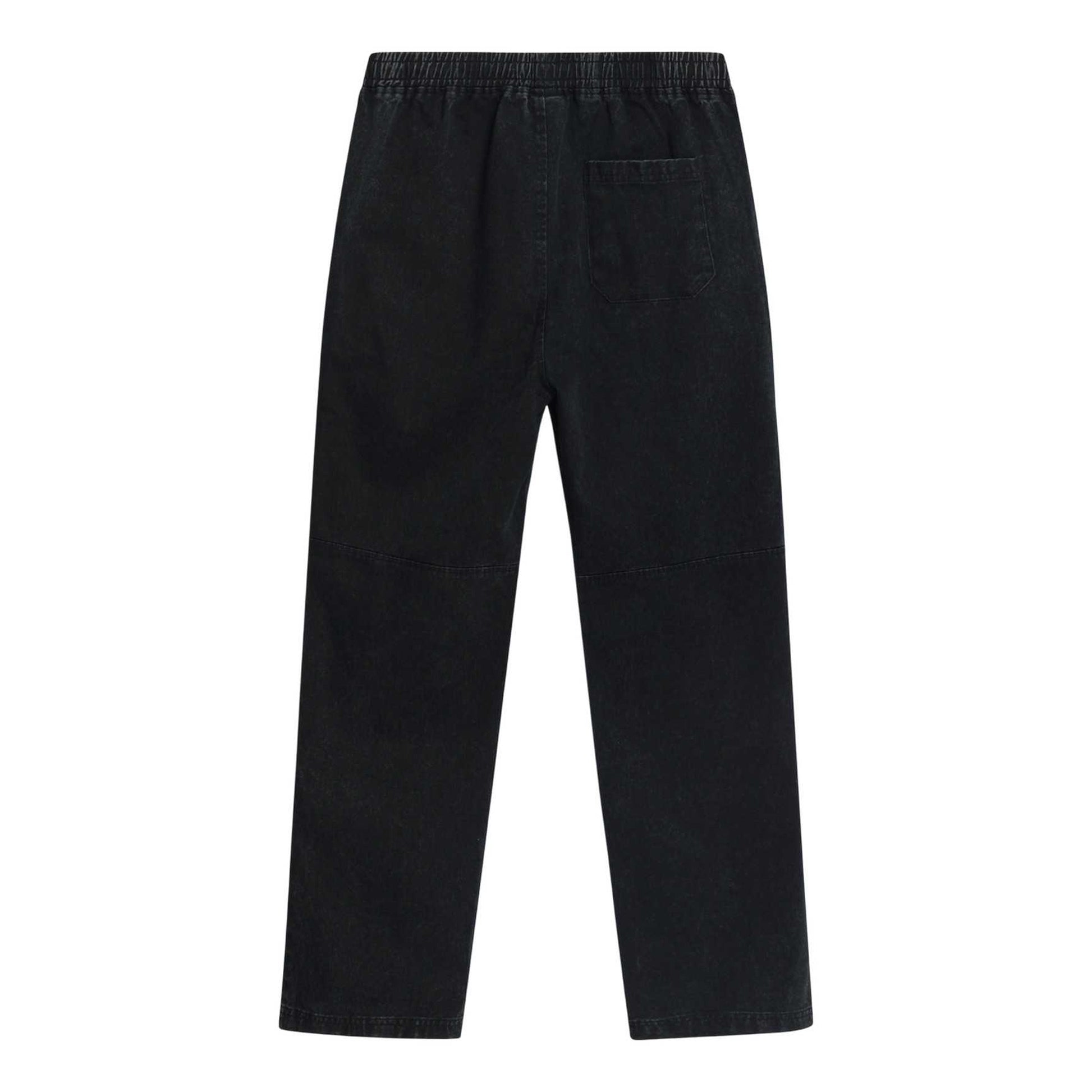 Black - Back - Umbro Mens Drill Washed Tracksuit Bottoms