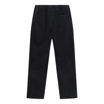 Black - Back - Umbro Mens Drill Washed Tracksuit Bottoms