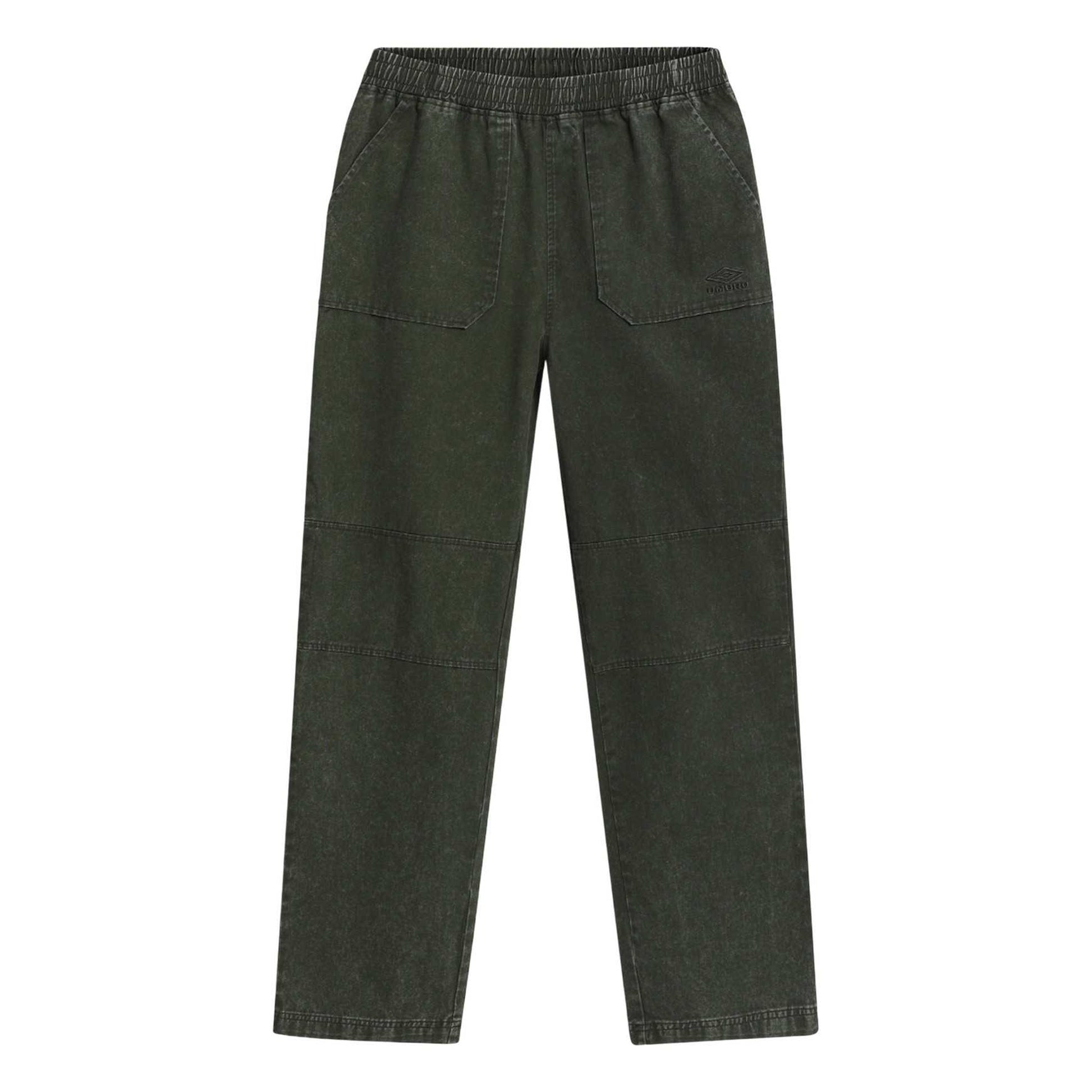 Duffle Bag - Front - Umbro Mens Drill Washed Tracksuit Bottoms