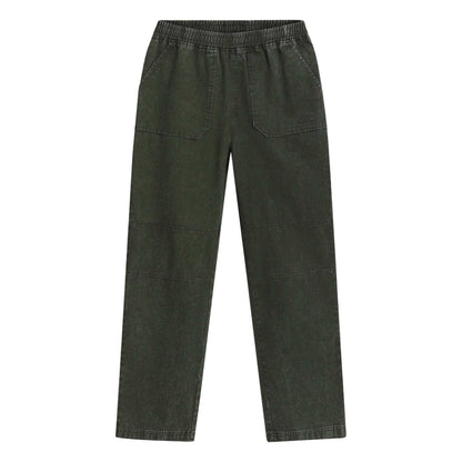 Duffle Bag - Front - Umbro Mens Drill Washed Tracksuit Bottoms