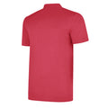 New Claret-White - Back - Umbro Boys Essential Polo Shirt