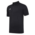 Black-White - Front - Umbro Boys Essential Polo Shirt