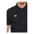 Black-White - Side - Umbro Boys Essential Polo Shirt