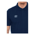 Dark Navy-White - Side - Umbro Boys Essential Polo Shirt