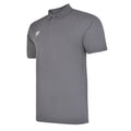 Carbon-White - Front - Umbro Boys Essential Polo Shirt