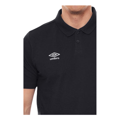 Black-White - Lifestyle - Umbro Boys Essential Polo Shirt