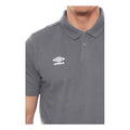 Carbon-White - Side - Umbro Boys Essential Polo Shirt