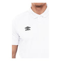 White-Black - Side - Umbro Boys Essential Polo Shirt