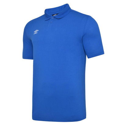 Royal Blue-White - Side - Umbro Boys Essential Polo Shirt