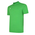 Emerald-White - Front - Umbro Boys Essential Polo Shirt