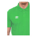 Emerald-White - Side - Umbro Boys Essential Polo Shirt