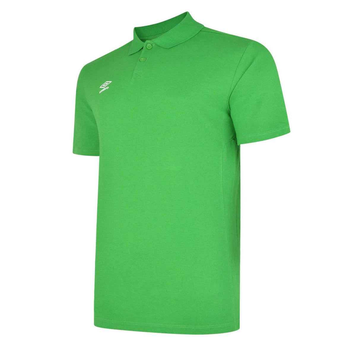 Emerald-White - Side - Umbro Boys Essential Polo Shirt