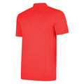 Vermillion-White - Back - Umbro Boys Essential Polo Shirt