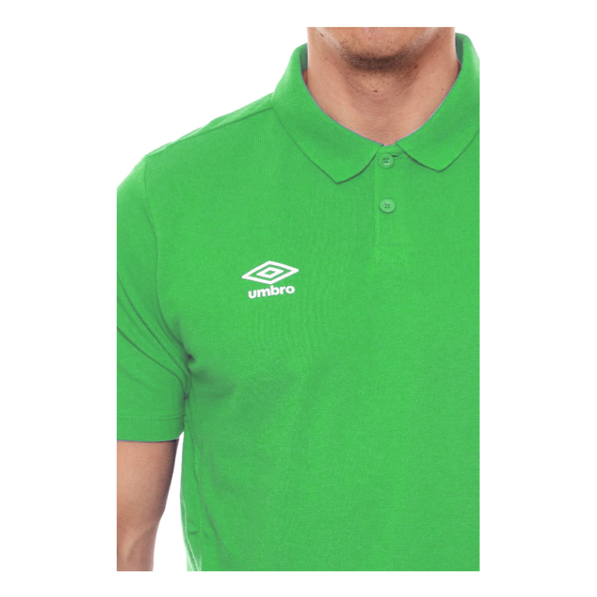 Emerald-White - Lifestyle - Umbro Boys Essential Polo Shirt