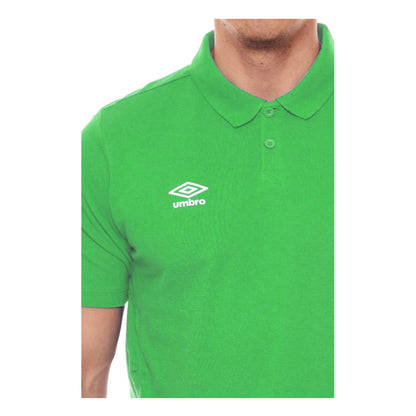 Emerald-White - Lifestyle - Umbro Boys Essential Polo Shirt