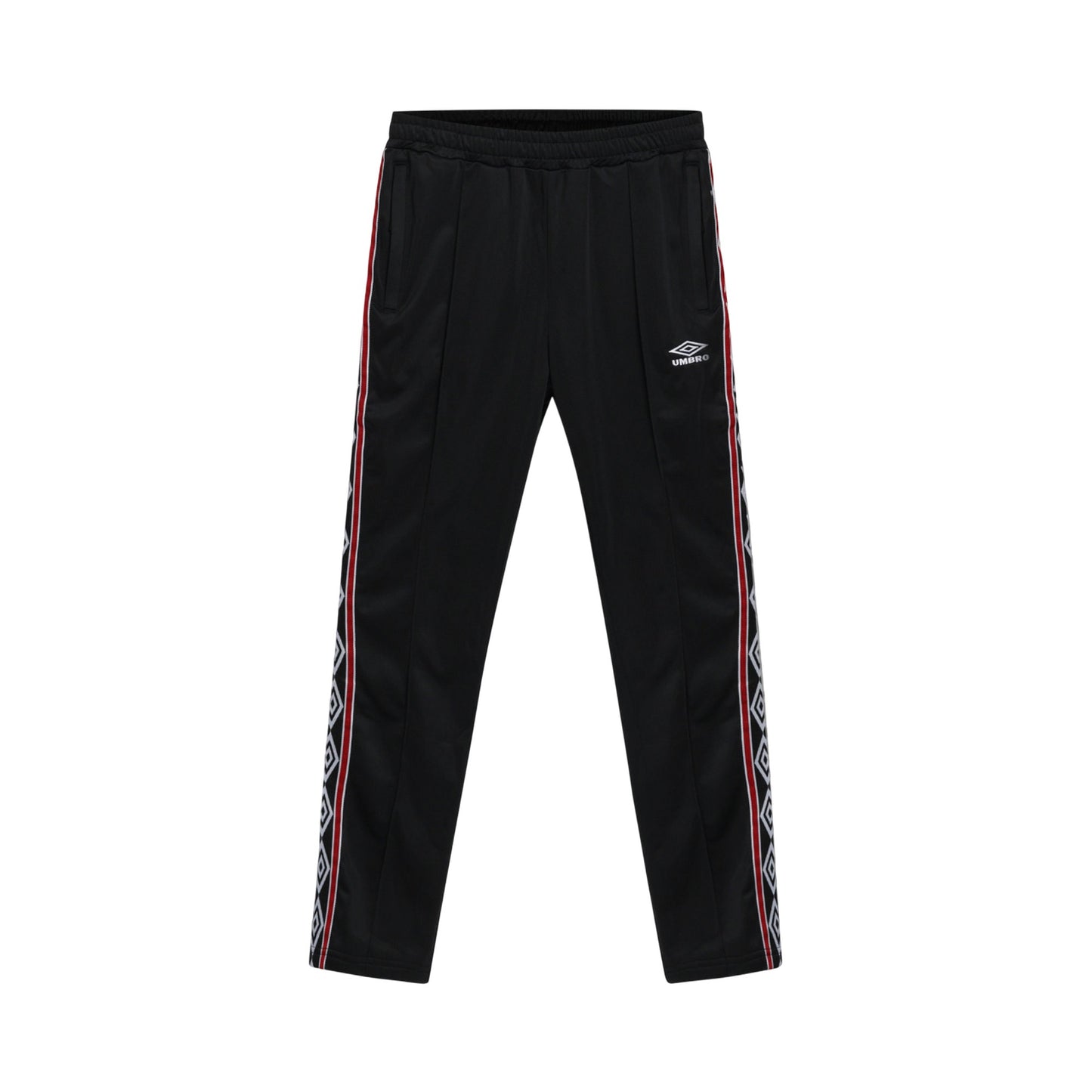 Black - Front - Umbro Mens Taped Tracksuit Bottoms