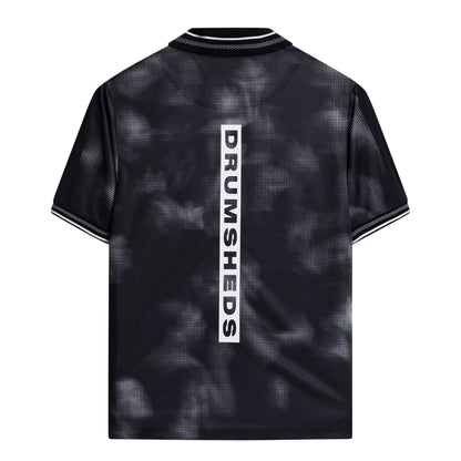 Grey-Black - Back - Umbro Unisex Adult Drumsheds Football Shirt