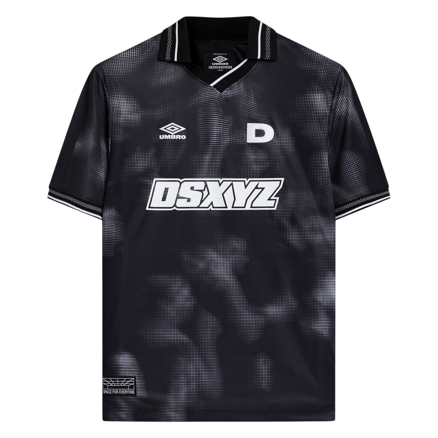 Grey-Black - Front - Umbro Unisex Adult Drumsheds Football Shirt