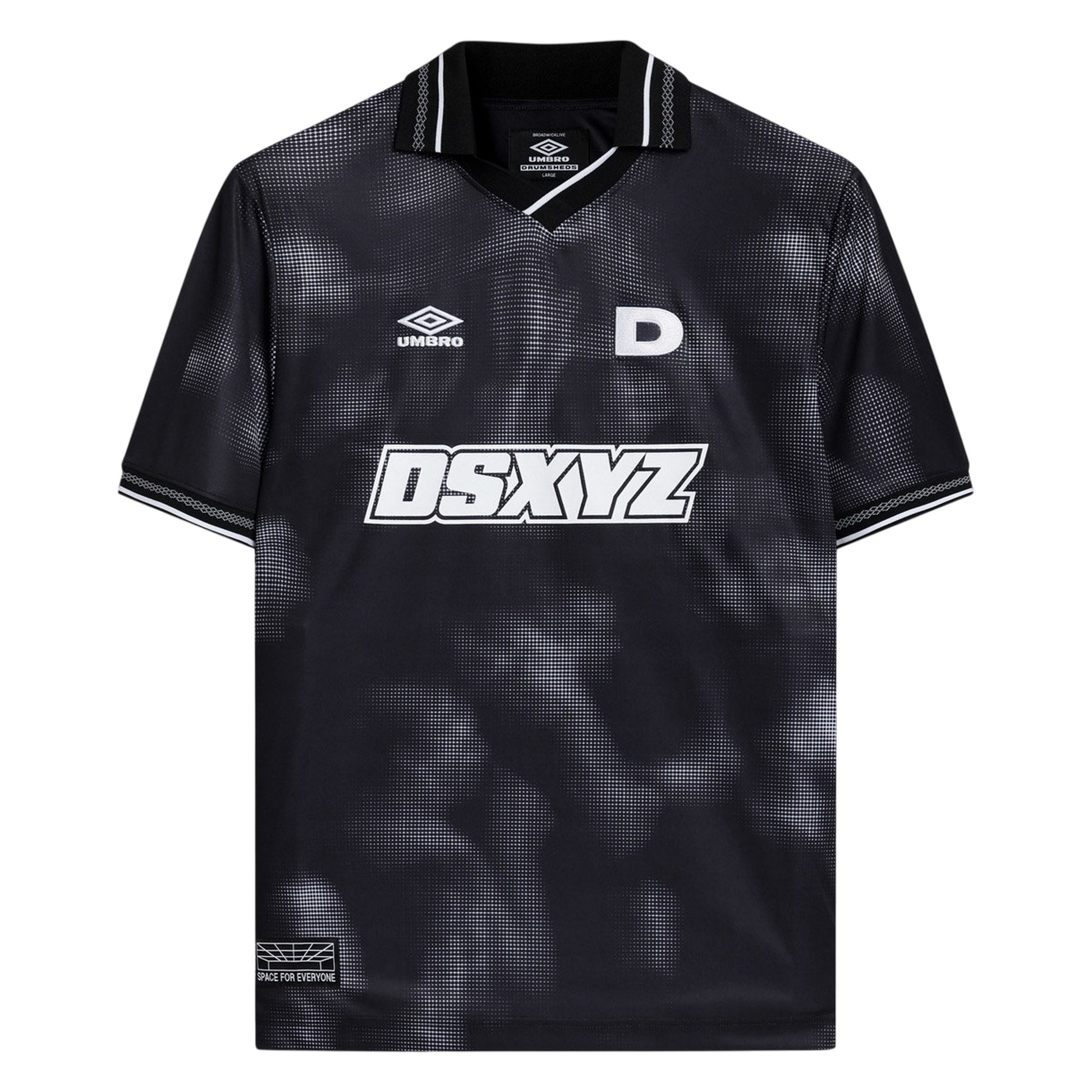 Grey-Black - Front - Umbro Unisex Adult Drumsheds Football Shirt