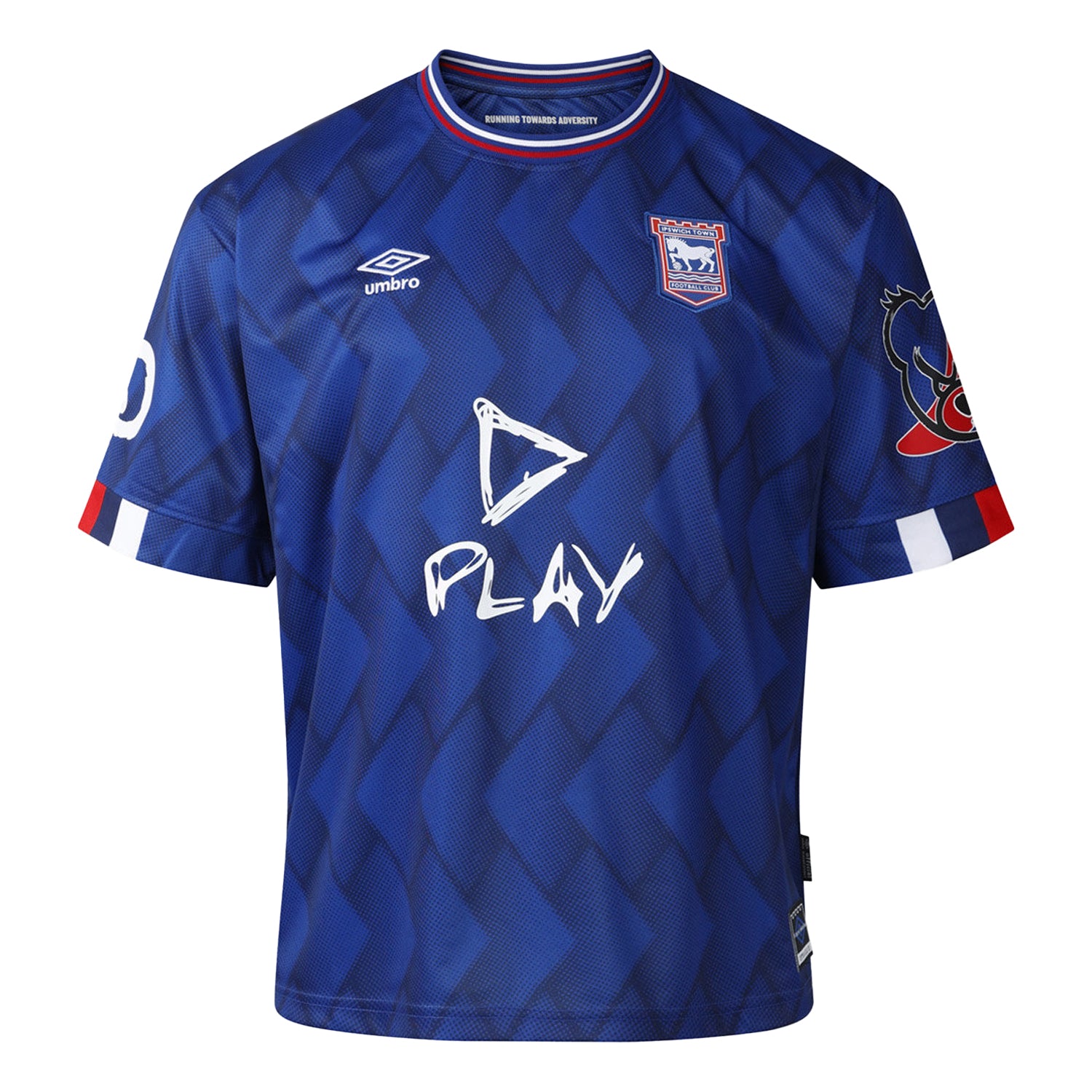 Blue - Front - Umbro Mens Ed Sheeran Ipswich Town FC Jersey