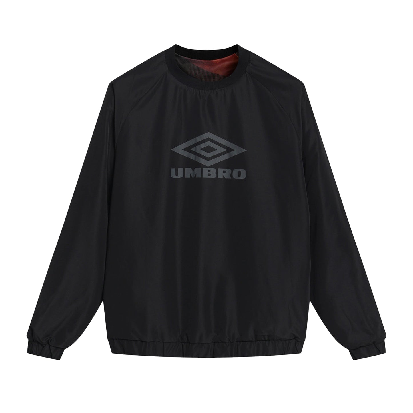 Black-Orange - Front - Umbro Mens Reversible Top