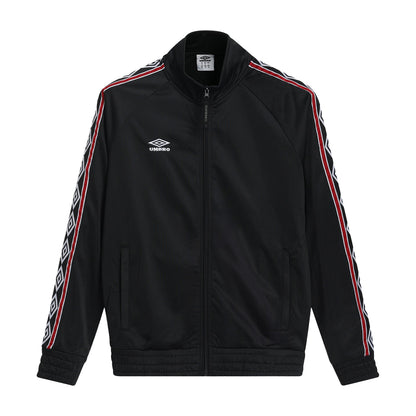 Black - Front - Umbro Mens Taped Track Top