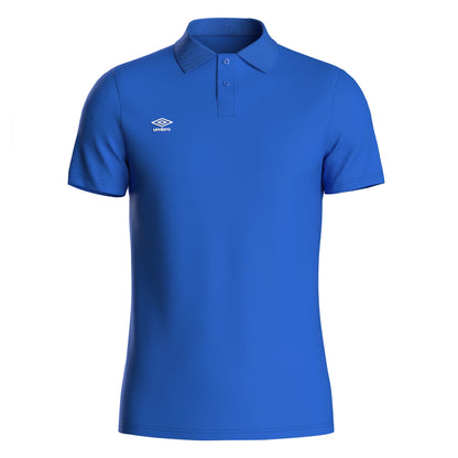 Royal Blue-White - Front - Umbro Boys Essential Polo Shirt