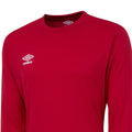 Vermillion - Side - Umbro Mens Club Long-Sleeved Jersey