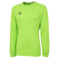 Green Gecko - Front - Umbro Mens Club Long-Sleeved Jersey
