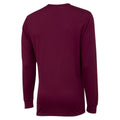 New Claret - Back - Umbro Mens Club Long-Sleeved Jersey