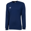 Navy - Front - Umbro Mens Club Long-Sleeved Jersey