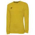 Yellow - Front - Umbro Mens Club Long-Sleeved Jersey