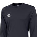 Carbon-White - Side - Umbro Mens Club Long-Sleeved Jersey